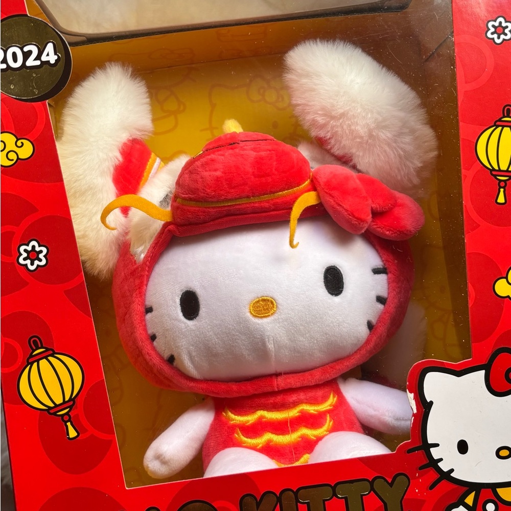 Hello Kitty Red and White Stuffed Animal Plush